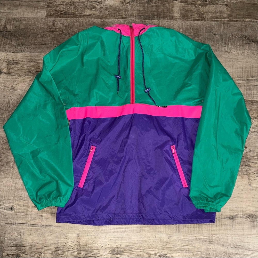 Vintage 90's K-Way Oversized Rain Gear Jacket Womens XXL